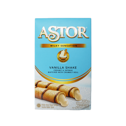 Astor Milky Vanilla Shake Wafer Rolls 40g