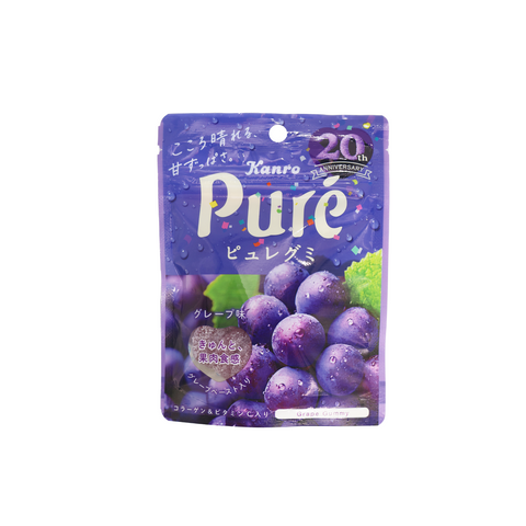 Kanro Pure Gummy Grape Flavour 56g