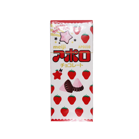 Meiji Apollo Strawberry Flavour Chocolate 46g