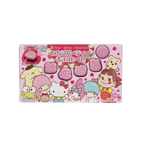 Fujiya Peko x Sanrio Ichigo Party Characters Chocolate 40g