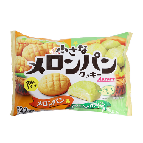 Kabaya Mini Melon-Pan Cookie Melon Pan and Cream Melon Pan 171g