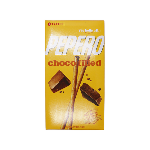Lotte Pepero Chocolate Filled Biscuit Sticks 50g