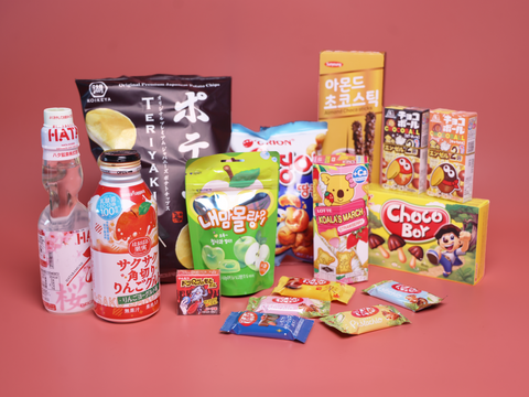 Japanese & Korean Mixed Snack Subscription Box